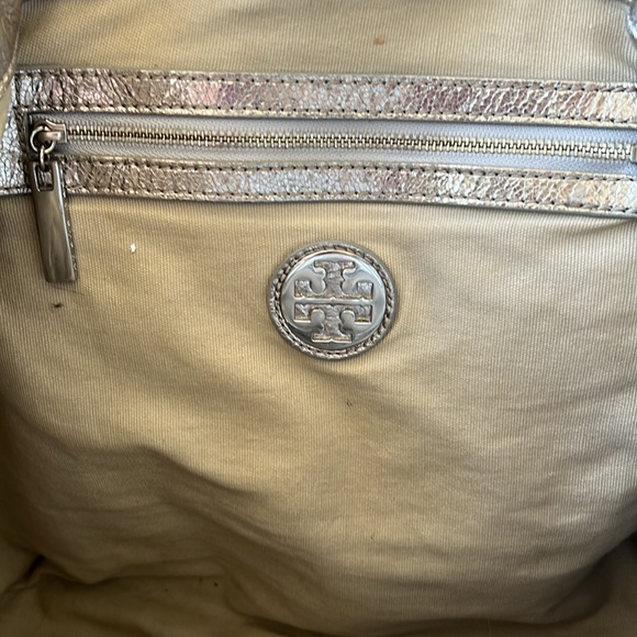 Tory Burch Rare Leather Metallic Tote - Picture 5 of 6